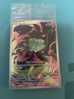 Pokemon TCG Card Bulbasaur 133/132 Mega Evolution Stamped Promo - Sealed - Image 1