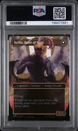 2025 MTG Kefka Court Mage Borderless Surge Foil Final Fantasy 0543 PSA 10 - Image 2