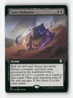 Grave Endeavor - #293 - Non Foil - MTG - Near Mint - Image 1