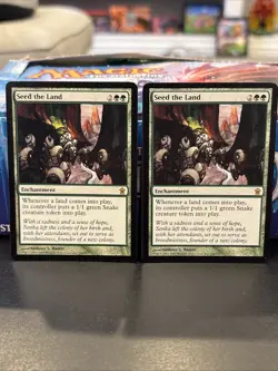 2x Seed the Land - Saviors of Kamigawa - Magic the Gathering MTG #146 NM LP - Image 1