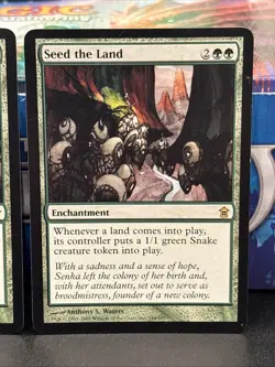 2x Seed the Land - Saviors of Kamigawa - Magic the Gathering MTG #146 NM LP - Image 3
