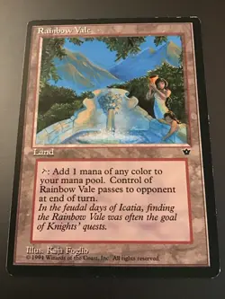 MTG Fallen Empires Rainbow Vale LP - Image 1