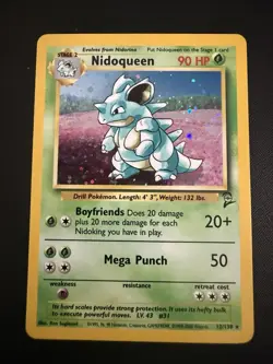 pokemon vintage base set 2 holo Nidoqueen 12/130 NM - Image 1