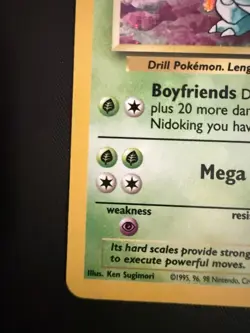 pokemon vintage base set 2 holo Nidoqueen 12/130 NM - Image 5