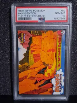 PSA 10 - Charizard Tail End of Race #50 1999 TOPPS Movie Edition - Pokemon - Image 1