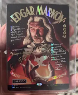 MTG - Edgar Markov - SERIALIZED 298/500 - Innistrad Remastered - Rainbow Foil - Image 1