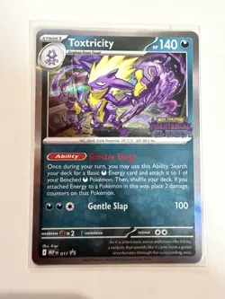 Pokemon TCG Toxtricity MEP 017 Promo Phantasmal Flames Stamped Prerelease - Image 1