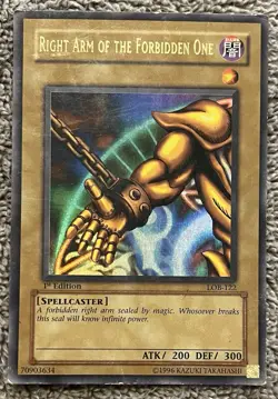Ultra Rare - Yu-Gi-Oh! Right Arm of the Forbidden One – 1st Edition LOB-122 - Image 1
