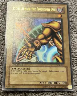 Ultra Rare - Yu-Gi-Oh! Right Arm of the Forbidden One – 1st Edition LOB-122 - Image 4