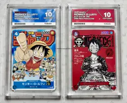 Monkey D Luffy ST21-014 & P-033 ACE 10 One Piece Magazine Vol 20 Promo Perfect10 - Image 1