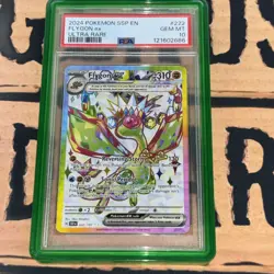 2024 POKEMON SSP EN-SURGING SPARKS ULTRA RARE #222 FLYGON EX PSA 10 - Image 1