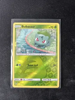 Pokemon TCG Card - Bulbasaur - Shining Legends - Reverse Holo - 1/73 - Image 1