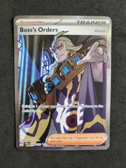 Boss's Orders Trainer Ultra Rare Holo Card Paldea Evolved 248/193 Sv02 - Image 1