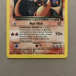 Pokemon Dark Charizard TCG Team Rocket Holo Card 4/82 - HP - Image 3