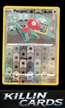 Reverse Holofoil Porygon-Z 118/198 Pokemon Holo Rare SWSH06: Chilling Reign Card - Image 1