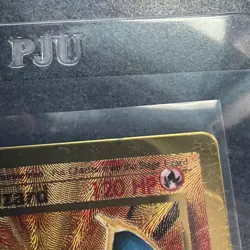 Pokemon Card Charizard 4/102 Gold Metal Celebrations UPC 25th Anniversary - Image 3