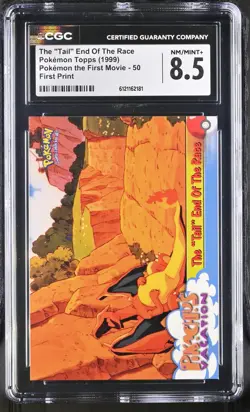 CGC 8.5 The "Tail" End Of The Race Topps the First Movie 50 Pokemon Card - Image 1