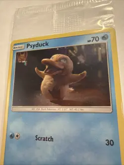 Pokemon Psyduck Promo Holo Card SM199 Detective Pikachu Set English 2019 SEALED - Image 2