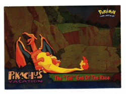 Pokemon Card Topps HOLO FOIL The Tail End of the Race Movie Animation #50 Blue! - Image 1