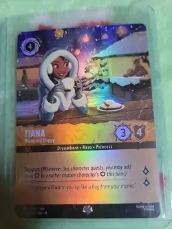 Disney Lorcana Tiana - Warm and Happy (Epic) 205/204 Winterspell card Holo - Image 1