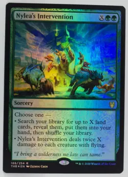 Magic The Gathering Theros Beyond Death Foil #188 Nylea's Intervention - Image 5