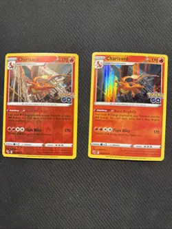 Charizard x2 Pokemon GO Reverse Holo & HOLO Cards 010/078 NM-LP -🔥 2022 - Image 1