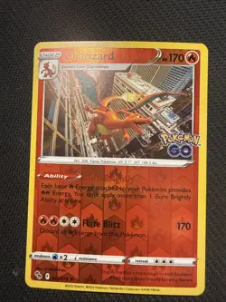 Charizard x2 Pokemon GO Reverse Holo & HOLO Cards 010/078 NM-LP -🔥 2022 - Image 2