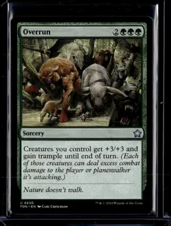 Overrun - 230 - FDN - NM - MTG Magic the Gathering - Image 1
