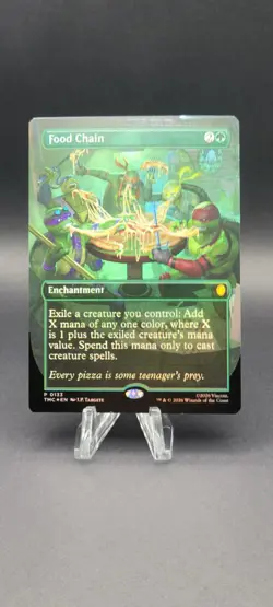 MTG, Food Chain FOIL (Borderless) 133 Commander: Teenage Mutant Ninja Turtles - Image 1