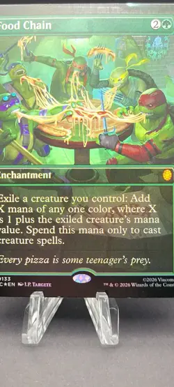 MTG, Food Chain FOIL (Borderless) 133 Commander: Teenage Mutant Ninja Turtles - Image 2