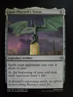 God-Pharaoh's Statue NM War of the Spark MTG FREE SHIPPING - Image 1