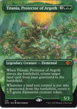 2021 Magic: The Gathering Modern Horizons 2 Titania Protector of Argoth #319 NM - Image 1