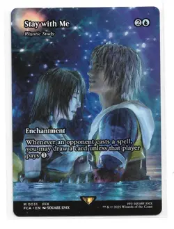 1x Stay with Me (Rhystic Study Showcase) - Final Fantasy FCA - MTG Magic NM - Image 2