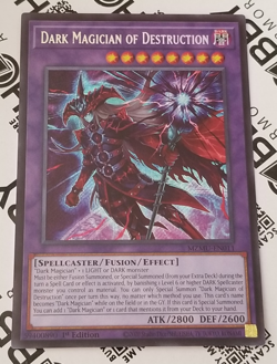 Yugioh - Dark Magician Of Destruction (MZMU-EN011) Secret Rare 1st Edition - NM - Image 1