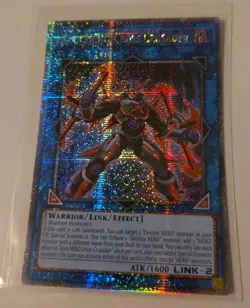 Yu-Gi-Oh Xtra HERO Cross Crusader Quarter Century Secret Rare RA04-EN076 - Image 3