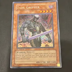 Yugioh Dark Grepher Secret Rare 1st Ed PTDN-EN000 Phantom Darkness LP - Image 1