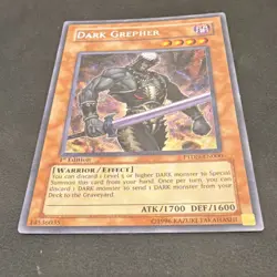 Yugioh Dark Grepher Secret Rare 1st Ed PTDN-EN000 Phantom Darkness LP - Image 3