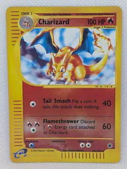 Charizard 039/165 Expedition Base Set Reverse Holo Rare Pokemon TCG Nintendo LP - Image 1