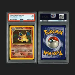 1999 Pokemon Charizard Holo Base Set Unlimited #4 PSA 7 - Image 1