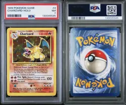 1999 Pokemon CHARIZARD Base Set HOLO Unlimited 4/102 PSA 7 - Holo Bleed! - Image 4