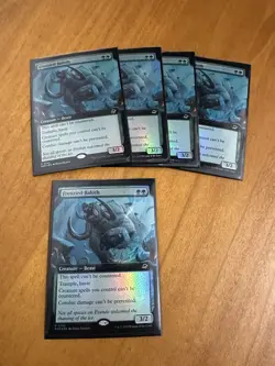 x1 MTG EOE Frenzied Baloth Extended Art Foil 0342 Pack Fresh - Image 1