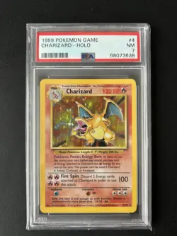 1999 Pokemon Base Set Charizard - Holo (4/102) Graded PSA 7 - NM - Image 1
