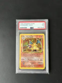 1999 Pokemon Base Set Charizard - Holo (4/102) Graded PSA 7 - NM - Image 3