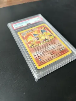 1999 Pokemon Base Set Charizard - Holo (4/102) Graded PSA 7 - NM - Image 4