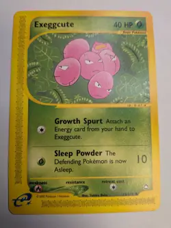 Pokemon Exeggcute 76/147 Aquapolis Common E Reader Series 2002 Pokemon Card - Image 1