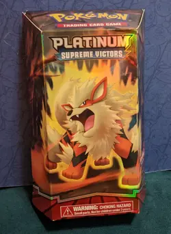 [EMPTY] Pokemon Ignition Theme Deck Box With Card List And Playmat - 2009 Plat. - Image 2