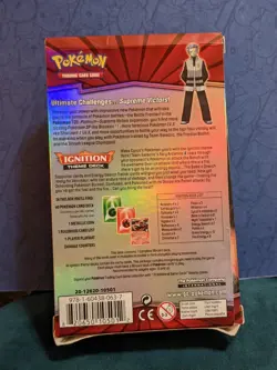 [EMPTY] Pokemon Ignition Theme Deck Box With Card List And Playmat - 2009 Plat. - Image 4