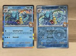 Awesome Pokemon Card Misty’s Gyarados Reverse Holo + Reg Holo 049/182 Nm/mint - Image 1