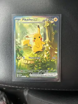 Pikachu EX Pokemon TCG 200 HP 120 Attack ASC Set Card 276/217 Basic Electric - Image 1