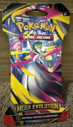 Pokemon Cards - Mega Evolution - Sleeved Booster Pack [10 Cards] - New Sealed - Image 1